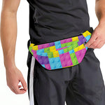 Colorful Building Blocks Pattern Print Fanny Pack