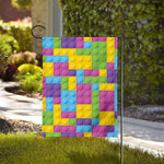 Colorful Building Blocks Pattern Print House Flag
