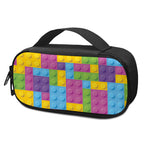 Colorful Building Blocks Pattern Print Insulin Cooler Travel Case