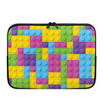 Colorful Building Blocks Pattern Print Laptop Sleeve