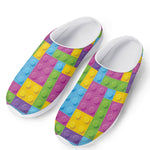 Colorful Building Blocks Pattern Print Mesh Casual Shoes