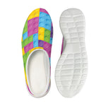 Colorful Building Blocks Pattern Print Mesh Casual Shoes