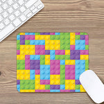 Colorful Building Blocks Pattern Print Mouse Pad