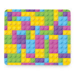 Colorful Building Blocks Pattern Print Mouse Pad