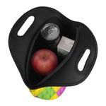 Colorful Building Blocks Pattern Print Neoprene Lunch Bag