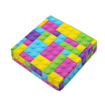 Colorful Building Blocks Pattern Print Outdoor Seat Cushion Cover
