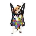 Colorful Building Blocks Pattern Print Pet Carrier Backpack