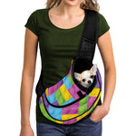 Colorful Building Blocks Pattern Print Pet Sling Carrier