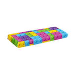 Colorful Building Blocks Pattern Print Piano Keyboard Cover