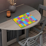 Colorful Building Blocks Pattern Print Placemat