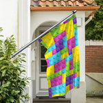 Colorful Building Blocks Pattern Print Polyester Flag