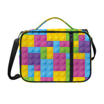 Colorful Building Blocks Pattern Print Shoulder Strap Bible Bag