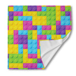 Colorful Building Blocks Pattern Print Silk Bandana