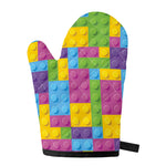 Colorful Building Blocks Pattern Print Single Oven Mitt