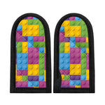 Colorful Building Blocks Pattern Print Skillet Handle Cover