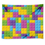 Colorful Building Blocks Pattern Print Tapestry