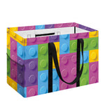 Colorful Building Blocks Pattern Print Utility Tote Bag