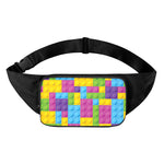 Colorful Building Blocks Pattern Print Waist Bag
