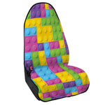 Colorful Building Blocks Pattern Print Waterproof Car Seat Cover