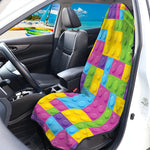 Colorful Building Blocks Pattern Print Waterproof Car Seat Cover