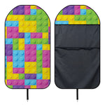 Colorful Building Blocks Pattern Print Waterproof Car Seat Cover