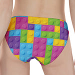 Colorful Building Blocks Pattern Print Women's Panties
