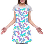 Colorful Butterfly Pattern Print Adjustable Apron