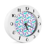 Colorful Butterfly Pattern Print Alarm Clock