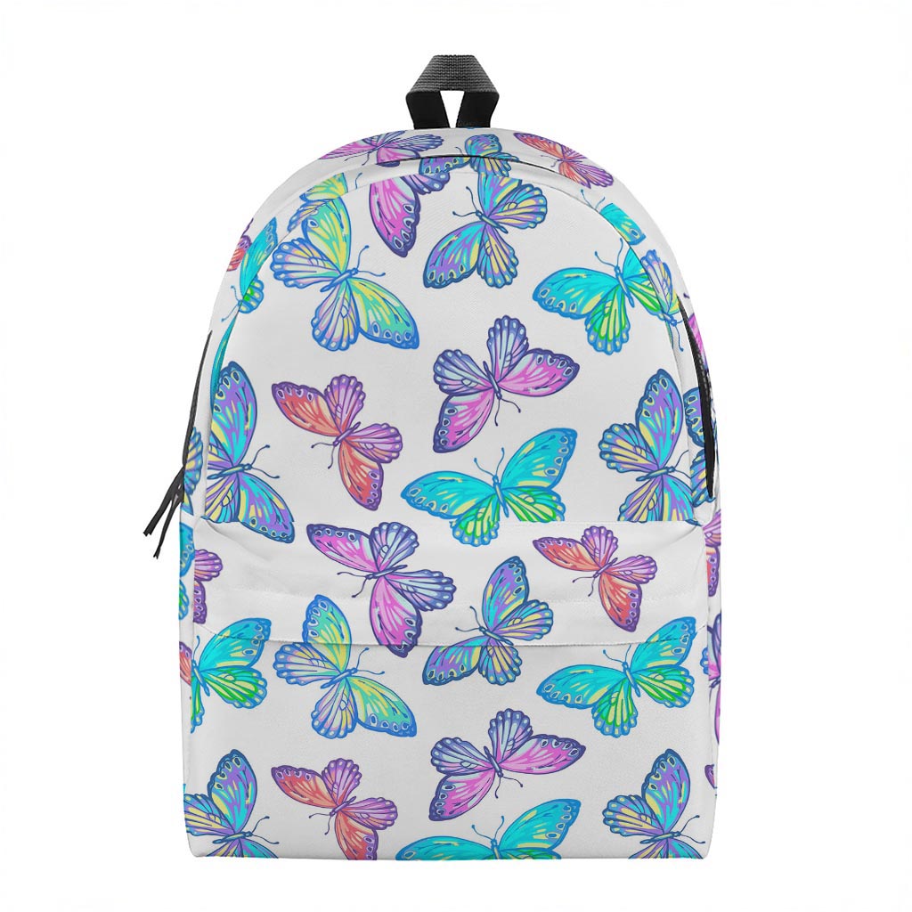 Colorful Butterfly Pattern Print Backpack