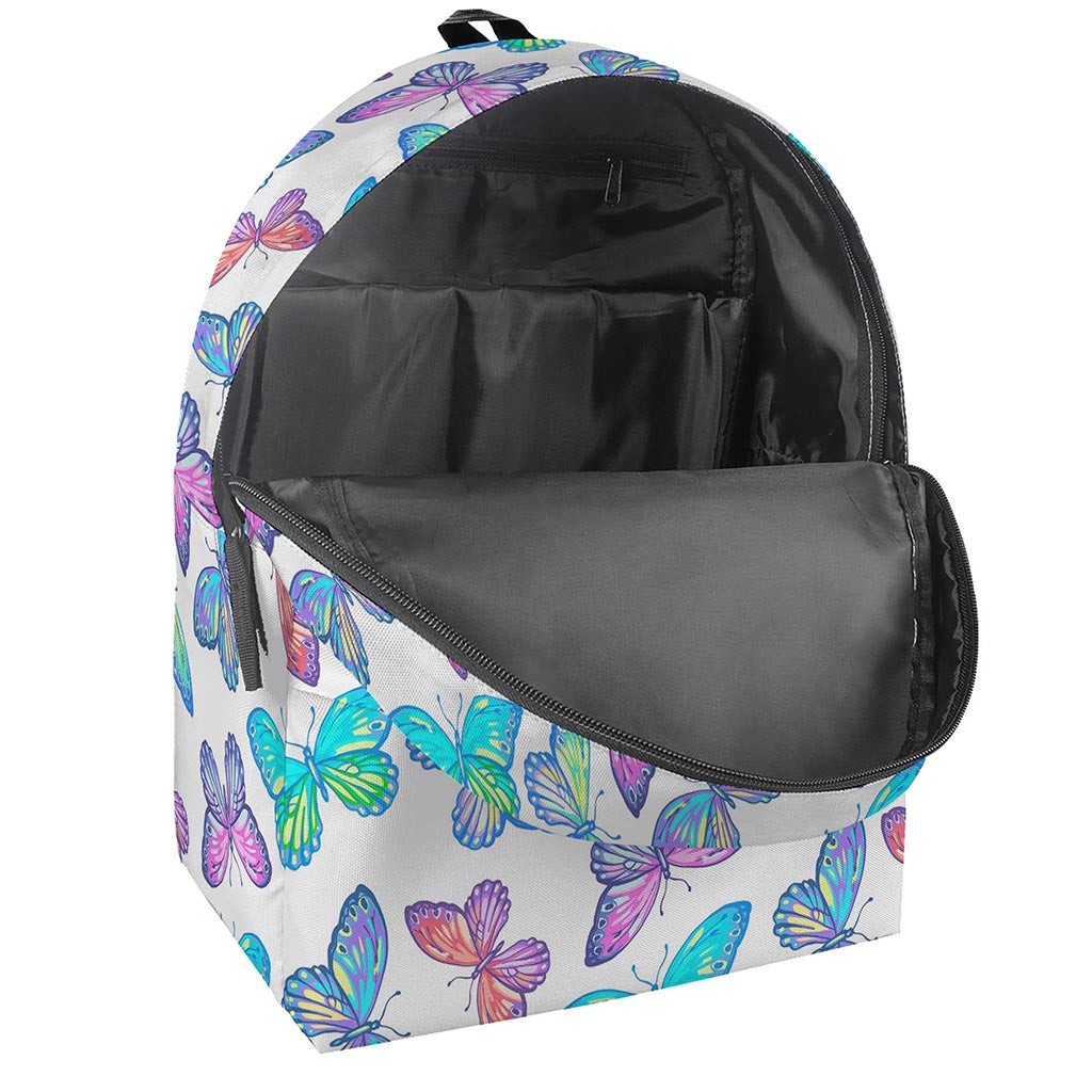 Colorful Butterfly Pattern Print Backpack