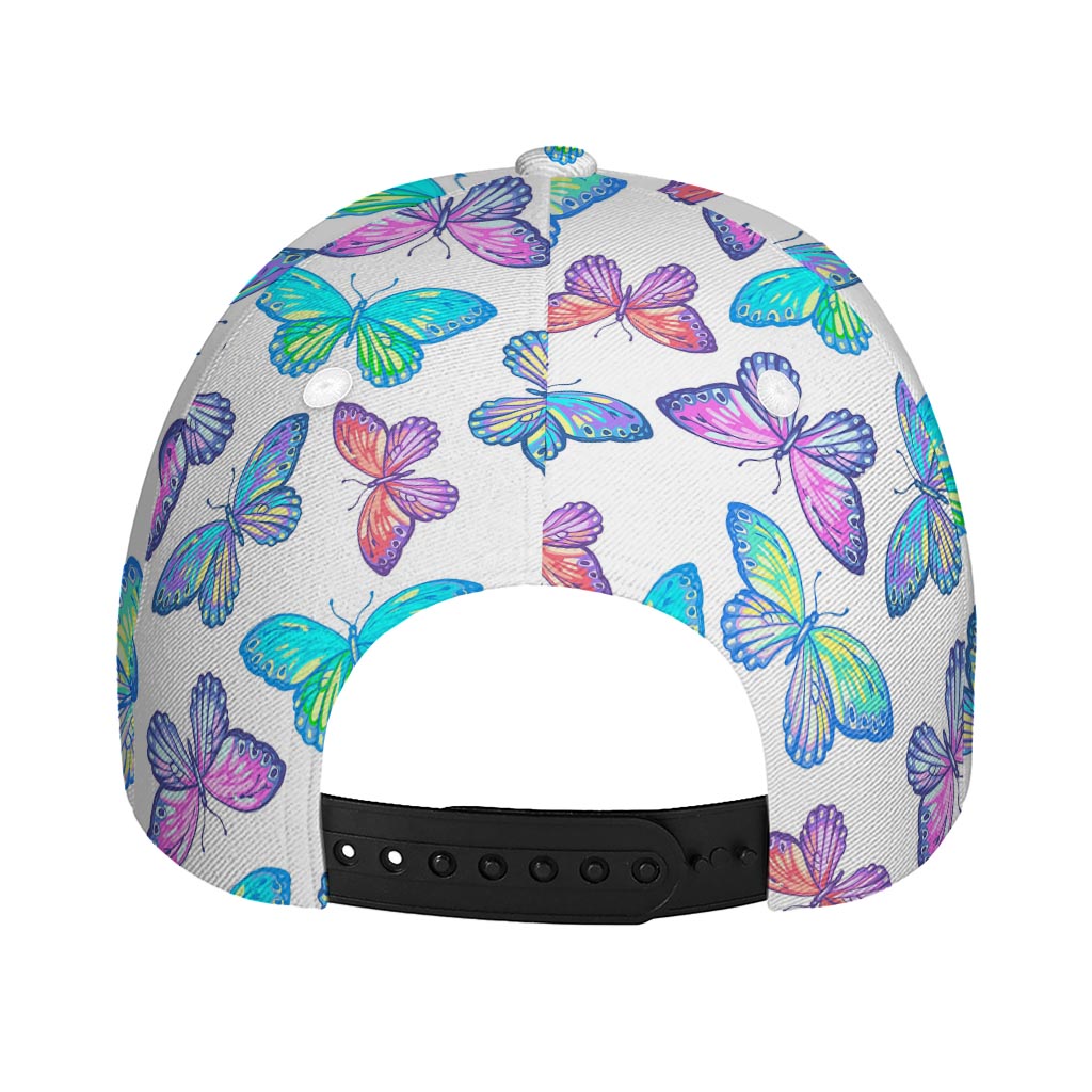 Colorful Butterfly Pattern Print Baseball Cap