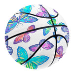 Colorful Butterfly Pattern Print Basketball