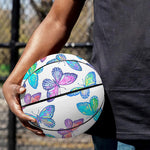 Colorful Butterfly Pattern Print Basketball