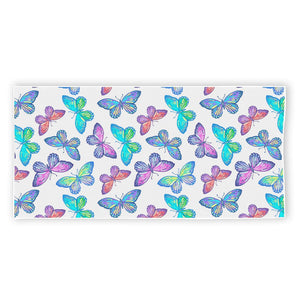 Colorful Butterfly Pattern Print Beach Towel