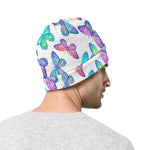 Colorful Butterfly Pattern Print Beanie