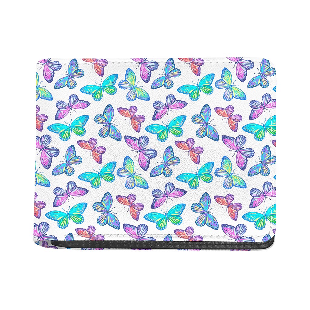Colorful Butterfly Pattern Print Bifold Wallet