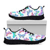 Colorful Butterfly Pattern Print Black Running Shoes