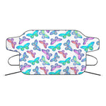 Colorful Butterfly Pattern Print Car Windshield Snow Cover