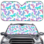 Colorful Butterfly Pattern Print Car Windshield Sun Shade