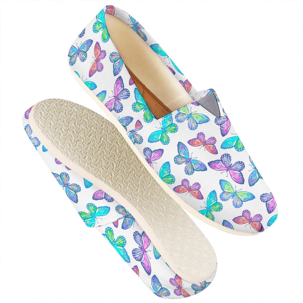 Colorful Butterfly Pattern Print Casual Shoes