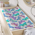 Colorful Butterfly Pattern Print Changing Pad Cover
