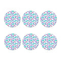 Colorful Butterfly Pattern Print Coaster Set