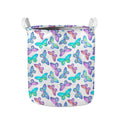 Colorful Butterfly Pattern Print Collapsible Laundry Basket