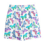 Colorful Butterfly Pattern Print Cotton Shorts