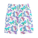 Colorful Butterfly Pattern Print Cotton Shorts