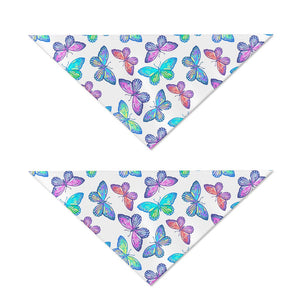 Colorful Butterfly Pattern Print Dog Bandana