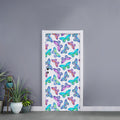 Colorful Butterfly Pattern Print Door Sticker