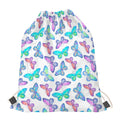 Colorful Butterfly Pattern Print Drawstring Bag