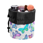 Colorful Butterfly Pattern Print Drawstring Makeup Bag