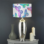 Colorful Butterfly Pattern Print Drum Lamp Shade
